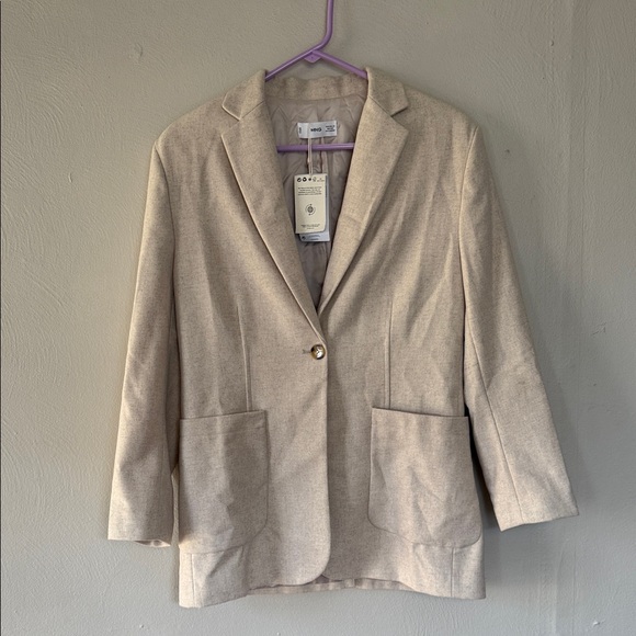 Mango Jackets & Blazers - NWT Mango Classic Tan Blazer XS